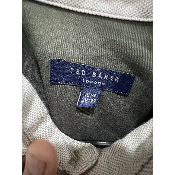 Ted Baker London Menswear Button Down Long Sleeve Shirt, Size 15 1/2 34/35 - Picture 2 of 7